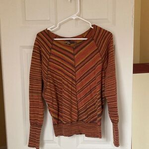 Prana Multicolor Striped Knit Top